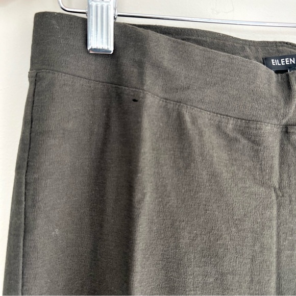 EILEEN FISHER Gray Green Washable Flex Ponte Straight Ankle Length Pants Sz XS - Picture 14 of 15